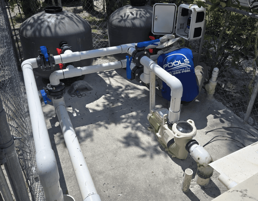 Certified pool technician testing water quality near me