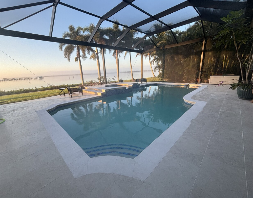 Residential pool renovation in Palm City FL